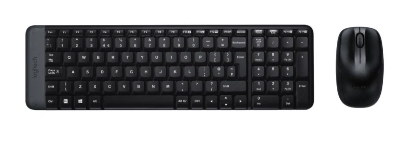 Logitech MK220 Compact  Tr&aring;dl&oslash;s Tastatur og mus combo nordisk  - ny
