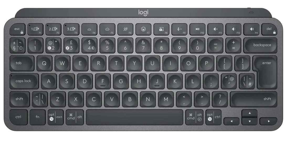 Logitech MX keys Mini Tastatur nordisk  bluetooth- grade A