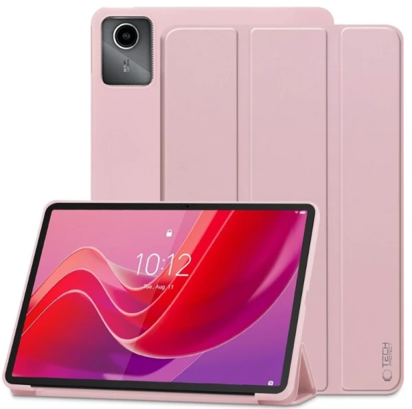 Tech-Protect SmartCase Pen pink tabletcover med penholder til Lenovo Tab M11 11 tommer TB-330