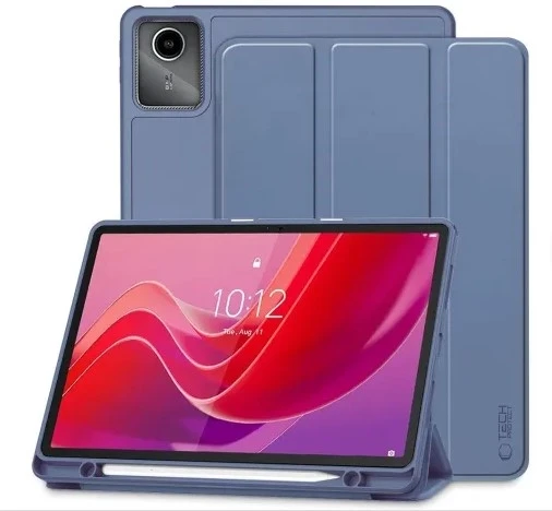 Tech-Protect SmartCase Pen Lenovo Tab M11 Cover Blå Tech-Protect SmartCase Pen blåt flipcover med penholder til Lenovo Tab M11 11 tommer TB-330