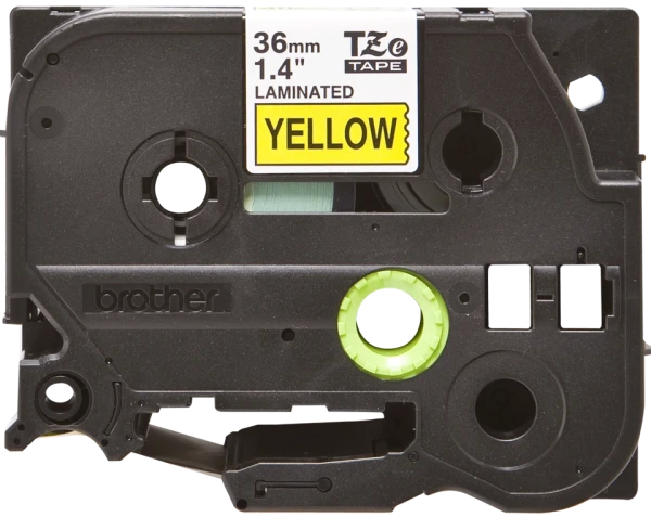 Brother original TZe-661 tape – sort tekst på gul, 36 mm bred Brother original TZe-661 tape – sort tekst på gul, 36 mm bred