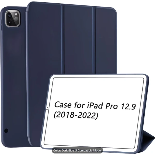 Protective Case iPad Pro 12.9 (Gen 6/5/4) - Mørk blå iPad Pro 12.9 inch cover