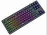 Baracuda KRILL sort TKL membran gamingtastatur med Rainbow-belysning