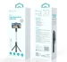 Devia sort tripod selfie-stick med 360 graders mobilholder og Bluetooth fjernbetjening