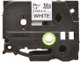 Brother original TZe-FX261 tape &ndash; sort tekst p&aring; hvid, fleksibel kabeltape, 36 mm bred